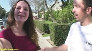 Curvy teen first time bang van fucked