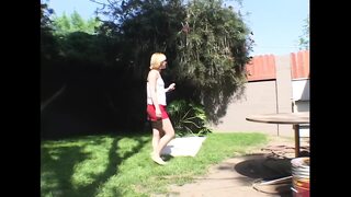 Interracial Blowjob with Gagging White Girl