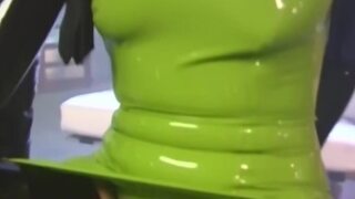 Vintage temptress Gia Paloma dildoes by latex babe