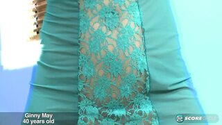 Before she gets married, Ginny May, 40, gets ass-fucked