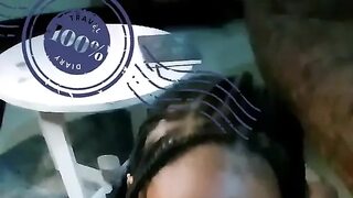 Skinny Kenyan Girl Cheating on Sugar Dad with Random Guy