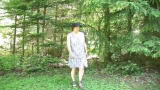 Mature German bitches sharing dick in outdoor threesome