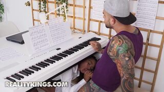 REALITY KINGS - Barbie Rous Gets Bent Over The Keyboard For Her Hottest Piano Lesson Ever