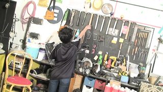 Two sexy Asians in lesbian action