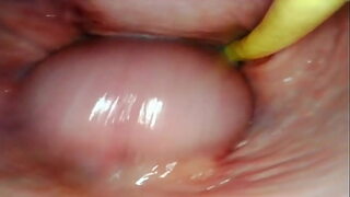 AMAZING INTERNAL POV CAMERA INSIDE HER PUSSY WHILE I FILL