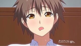 Hentai teen gets morning blowjob