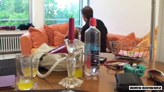 Naughty😈 Neighbor's Debut Screw & Poke Rodeo