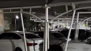 Fishnet doggystyle with cumshot on body and hair