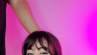 My Beautiful Long-haired Neighbor Was Very Horny and Came to My House to Swallow All My Cum!