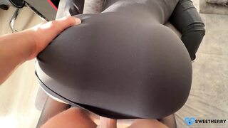 Fucked a beautiful girl in a black dress and stockings. Wild sex.