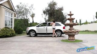 Horny teen caught masturbating by boyfriend gets her tight pussy screwed