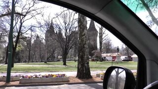 Big ass brunette smashed in her wet pussy