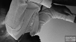 Holly caught me jacking off