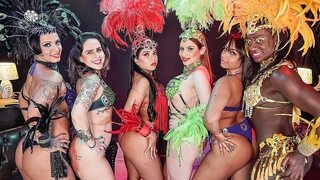 Real Carnaval groupsex samba party