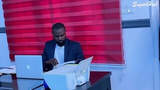 Fucking Her Dripping Hole in My Office