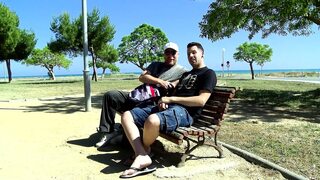 Hot babe has hardcore sex in the city