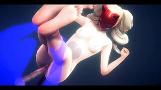 Persona 5 Hentai - Ann Takamari Fucked Twice and Footjob - Japanese Asian Manga Anime Film Game Porn