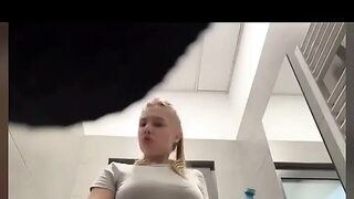 First Time Fucking in the Public Toilet