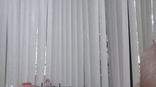 Hand job with cum shot smoking