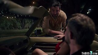 Latina MILF Little Puck fucked by a stranger in front of her hubby outdoor