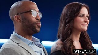 WIFEY Hotwife Ryder Mercedes Gets Tag-Teamed By Two Massive BBCs In Front Of Hubby