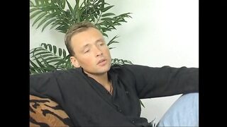 Blonde bitch bends over as a monster cock gives her hard strokes