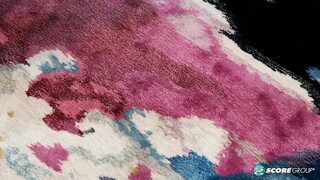 Former waitress Diana Eisley plays with her big, real tits