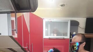 Real homemade sex with milf wife no makeup in bodysuit and stockings