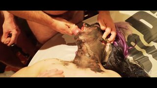 Teen sinterklaas party creampie gangbang