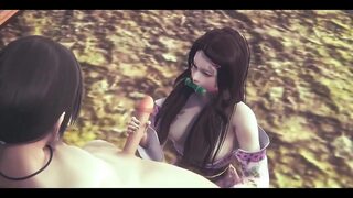 Demon Slayer Hentai - Nezuko and Shinobu Hardsex - Japanese Asian Manga Anime Film Game Porn