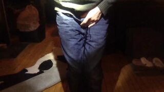 Pissing my jeans in the living room feels very good!!