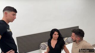 We Give My Classmate a DP and Creampie Along with My English Teacher