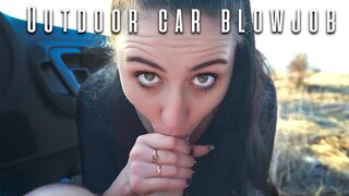 Cum Swallow / Outdoor Car Blowjob