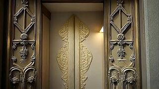 Cute Blonde Wears Miniskirt, Displays Huge Ass🍑 To Horny🥵 Watchman