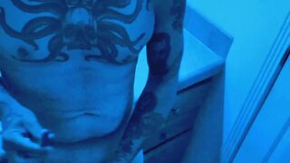 Masturbating & Wax Play in Hannibal Mask