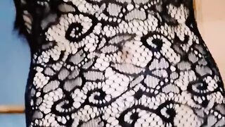 Dime dame delivers sensual seduction, strips, self-pleases and gets ravaged