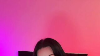 British submissive college girl teases you JOI