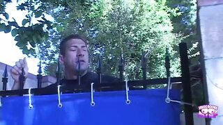 A Curvy Brunette Lets Her Neighbor Check Her Body by