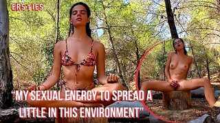 Two Dinas Slaying Orgasms Like Prostitution Whores with Tree Branches