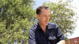 Poolside Bangdown Brutal Brutality - A Brunette Gets Hammered