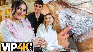 VIP4K: Mature Slut's Hairy Pussy🌮️ Shaved, Followed by Intense Bathroom