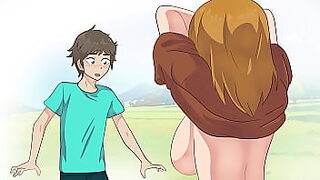 Stealth Peasant Flirts with Steve! Hentai Cartoon Parody!