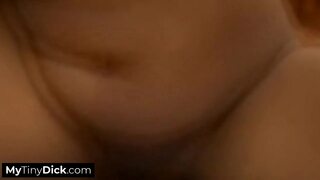 Tiny Black Bitch Swallows Little White Cock🌭