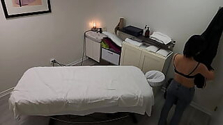 Tiny Japanese girl seduced during massage, then fucked twice