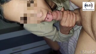 This sultry Latina coquettishly entices him to devour her entire