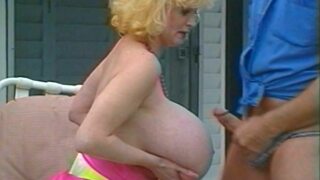 Mature MILF gets raw, gets sloppy top cum on giant