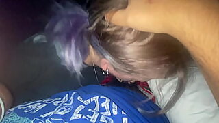 White emo chick takes massive Mexican cock🍆 down her throat!