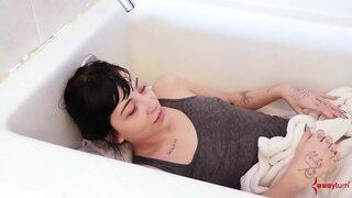 Tight Goth babe Charlotte deep throat massive cock🌭 and gags