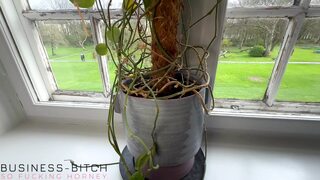 Corporate tramp's nylon-clad conquest on a hotel bed: Silk and