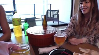 Nakadashi Trip with F-Cup Beauties! She Shines When She Removes